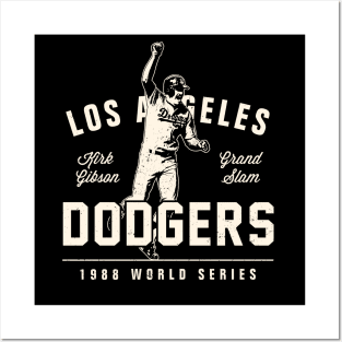 Kirk Gibson Dodgers 3 by Buck Tee Posters and Art